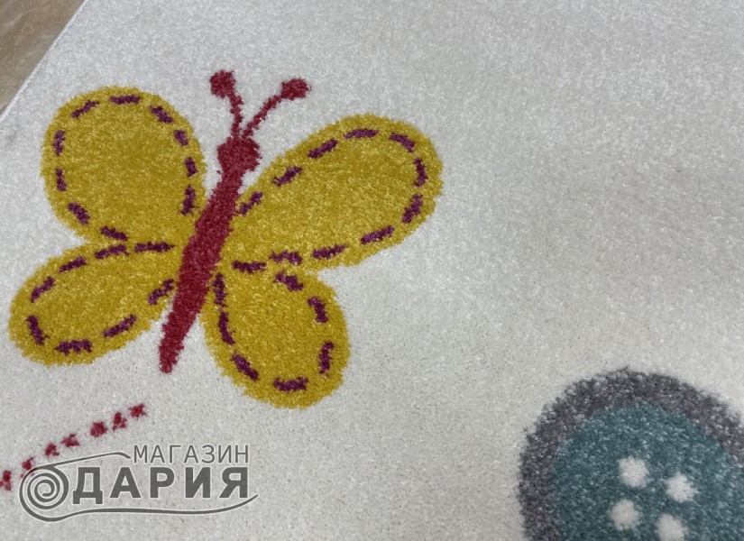 Тъкан килим MAGNOLIA 450 white/lila
